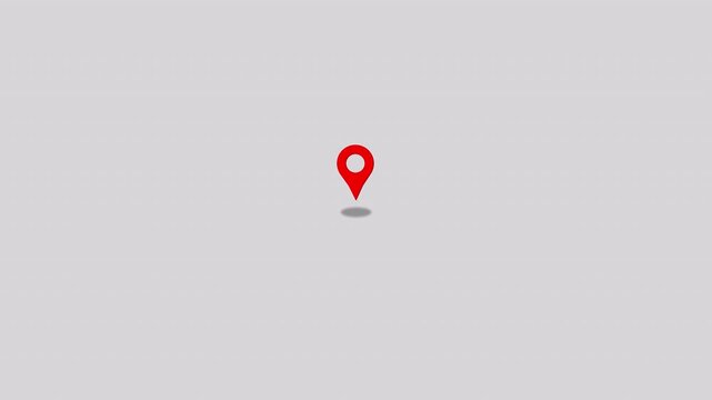 Location map geo pin icon, Location Pin pointer Animation background.
