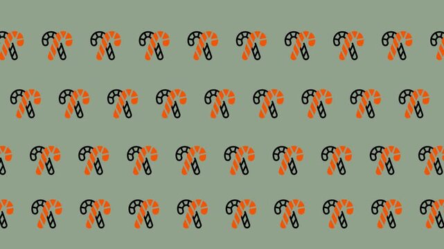 Candy Cane Pattern Background Loop Animation for Christmas.