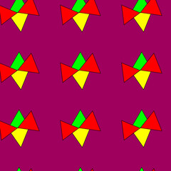 set of colorful geometric shapes