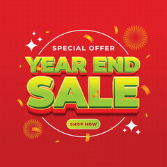Vibrant Year End Sale Special Offer Promotion