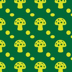 seamless pattern with mashroom 