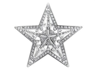 Obraz premium Ornate five-pointed star with inset crystalline embellishments