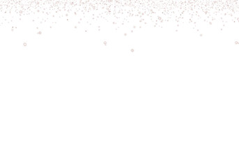 Abstract Taupe Pink Glitter Confetti on Transparent Background