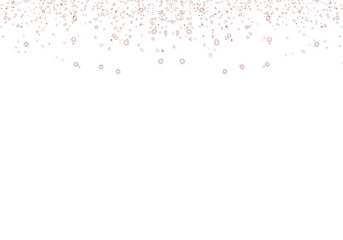 Abstract Taupe Pink Glitter Confetti on Transparent Background