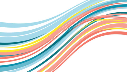 Abstract colorful wave lines background flowing vector design element perfect for presentations and modern designs