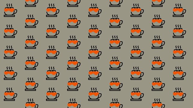 Coffee Cup Pattern - A Seamless Design for Coffee Lovers.