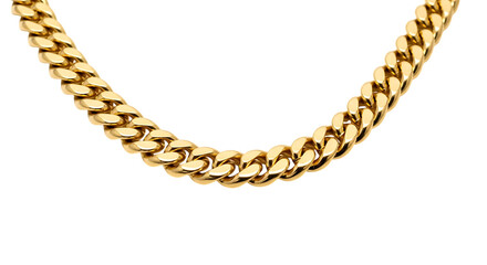 Obraz premium Luxurious Gold Chain Statement Piece Fashion Accessory Close Up Shot