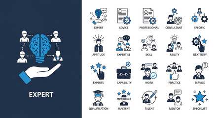 Solid vector icons collection featuring templates, layouts, flowcharts, diagrams, forms, wireframes, tables, grids, onboarding, IT support, communication, business structure, budget, and advertising.