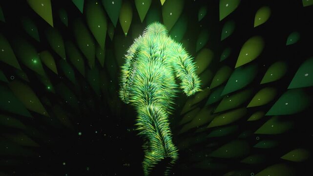 Neon Yeti Vj loop video