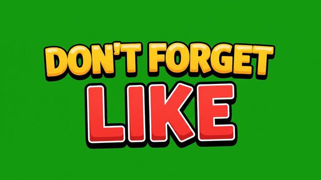 Animated Reminder To Like Social Media Post