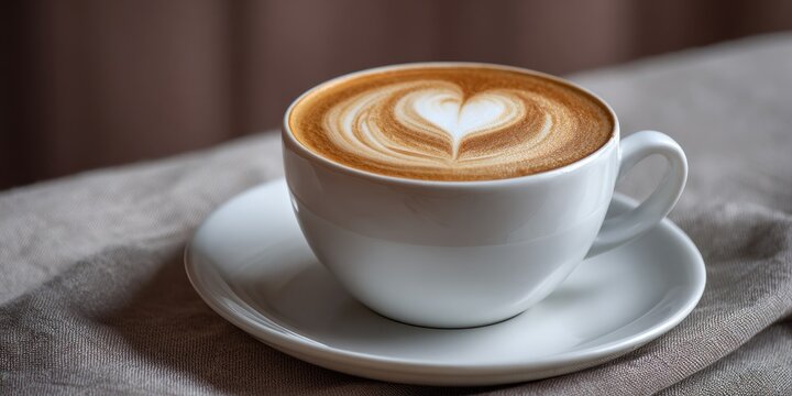 Creating latte art heart shape in a cozy close-up beverage photography showcasing warm atmosphere intimate visual delight for coffee lovers