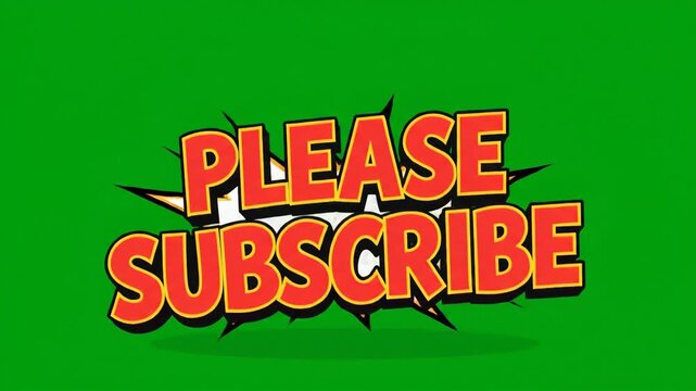 Please Subscribe Animation with Falling Leaves