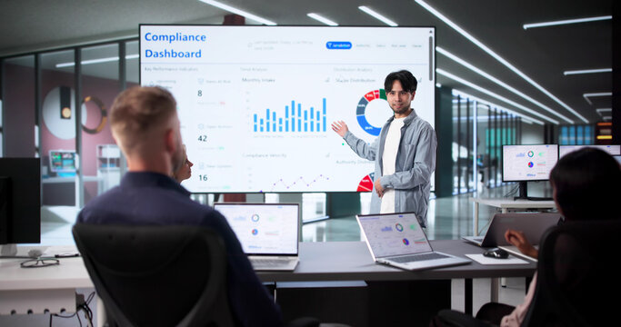 Legal Team Meets In Office - Powered by Adobe