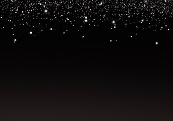 Abstract Taupe Pink Glitter Confetti on Gradient Black Background