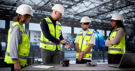 Safety Trainer Demonstrates PPE Equipment At Power Plant