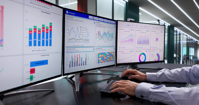 Analyzing Financial Data On Computer Screen