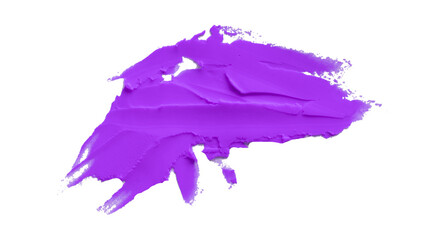 Purple clay texture on transparent background.