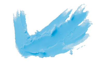 Light blue clay texture on a transparent background.