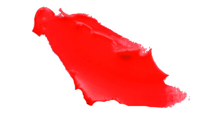 Red clay texture on transparent background.