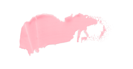 Pink clay texture on transparent background.