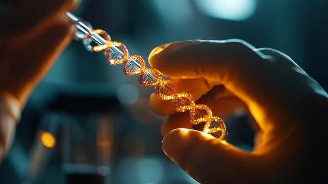 Innovative dna research breakthrough laboratory scientific discovery high-tech environment close-up viewpoint genetic engineering concepts