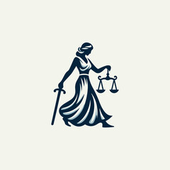 Themis Justice Goddess Logo