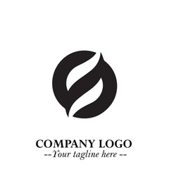 Sleek Electrical Logo Symbol on a Clean White Background for Modern Branding Design Elements Art
