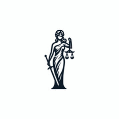 Themis Justice Goddess Logo