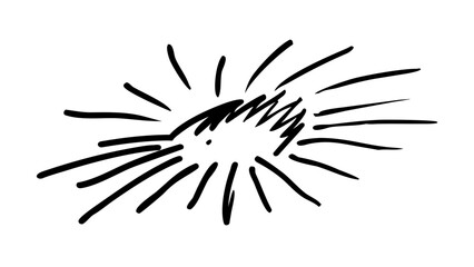 Obraz premium Hand-Drawn Comic Explosion Effect