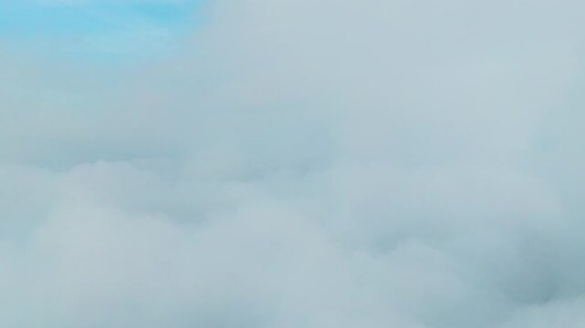 Aerial Hyperlapse of Mountain Hills and Moving Clouds in Bao Loc, Vietnam