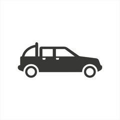 Fototapeta premium Car Showcase, Vehicle, Urban Setting, Illustration, Modern Environment, Side View, Automotive Concept