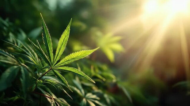 Lush green foliage bathed in sunlight (1)