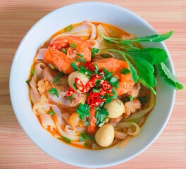 spaghetti with seafood