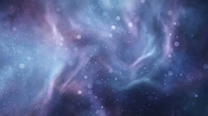 Naklejka premium Swirling Cosmic Galaxy, a Beautiful Nebula Glowing with Shimmering Stars in the Vast Universe