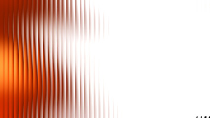 Illustration of abstract background with orange gradient and vertical lines isolated on transparent background