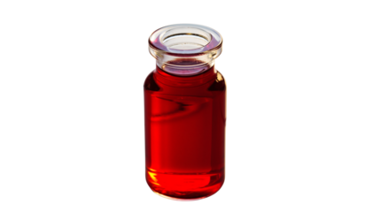 Red wine bottle isolated on white with liquid container object.