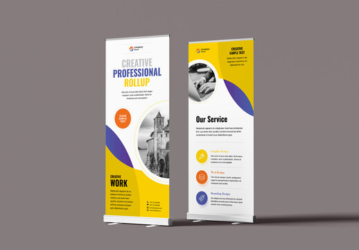 Creative Modern Business Rollup Banner Layout