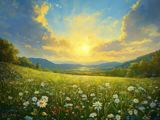 Bright Terrain Overflowing with Opportunity and Natural Growth