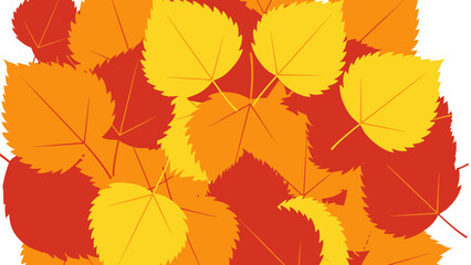A vibrant pile of autumn leaves in shades of red, orange, and yellow, creating a festive seasonal backdrop.