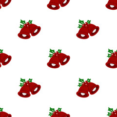 Cute Watercolor Christmas Seamless Pattern