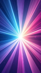 Fototapeta premium Radiant beams of light burst from a central bright point