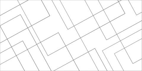 Abstract modern style of diagonal square geometric transparent line pattern vector. stylish monochrome of square and triangle vector. geometric square tile design illustration.