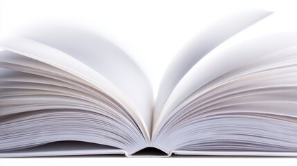 Fototapeta premium Open book with pages folded into heart shape pages of book artfully folded to form loving heart symbol