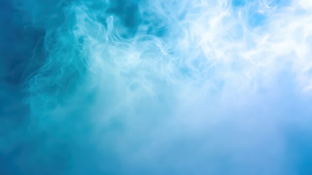Abstract blue smoke creates captivating background swirling blue vapor texture fills frame with dynamic motion