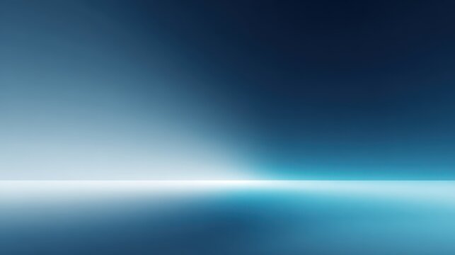 Blue background illuminated from above gentle illumination casts glow on blue surface