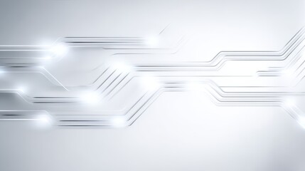 Abstract digital grid with glowing lines and points dynamic futuristic scene formed by interconnected light beams