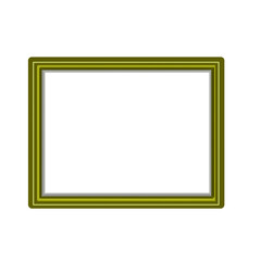 Layered Olive Green Rectangular Picture Frame
