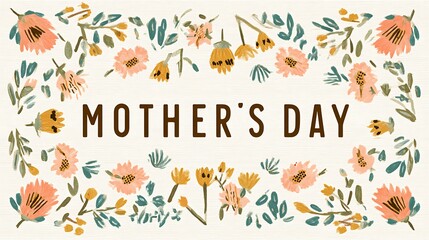 Mother's Day Floral Greeting Card
