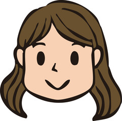 人物のアイコン　女性　男性　子ども
ワンポイント