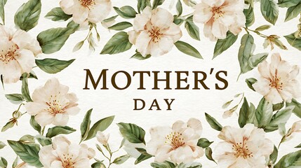 Elegant Mother's Day Floral Greeting Card